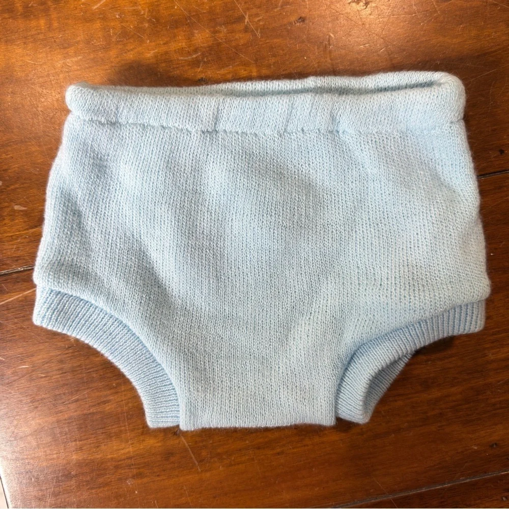 Baby Blue Knit Bloomers